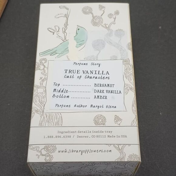 LIBRARY of flowers true vanilla hand creme NIB batch hw-087 - Picture 5 of 10